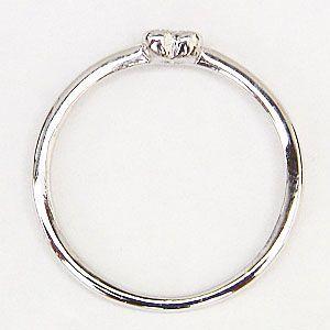 ハートモチーフ 一粒 ダイヤモンド 0.006ct リング プラチナ ダイヤ指輪 4月誕生石 送料無料 ジュエリー プレゼント ギフト ご褒美 自分買い puの画像