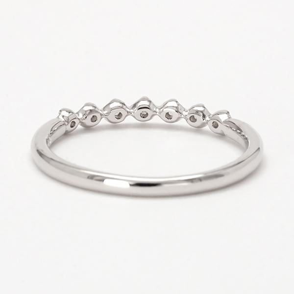 美品！K10ホワイトゴールド0.5ct ダイヤモンドハーフエタニティリング 9号 楽天市場】K10 ダイヤモンド 0.18ct ハーフ エタニティ リング 幅約1.9