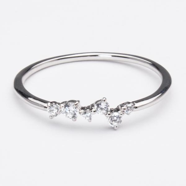 プラチナ pt950 ダイヤモンド リング 指輪 ダイヤ 0.10ct レディース 送料無料 カジュアル 普段使い 4月誕生石 プレゼント ギフト ジュエリー puの画像