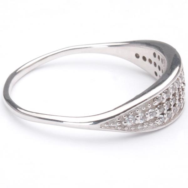 ダイヤモンド パヴェリング ダイヤリング 指輪 0.19ct ホワイトゴールド k10 10k 10金 レディース 4月誕生石 カジュアル プレゼント ギフト ジュエリー puの画像
