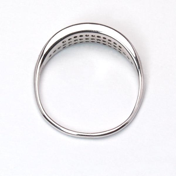ダイヤモンド パヴェリング ダイヤリング 指輪 0.19ct ホワイトゴールド k10 10k 10金 レディース 4月誕生石 カジュアル プレゼント ギフト ジュエリー puの画像