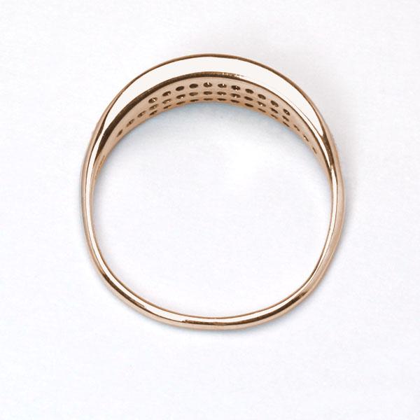 ダイヤモンド パヴェリング ダイヤリング 指輪 0.19ct ピンクゴールド k10 10k 10金 レディース 4月誕生石 カジュアル プレゼント ギフト ジュエリー puの画像