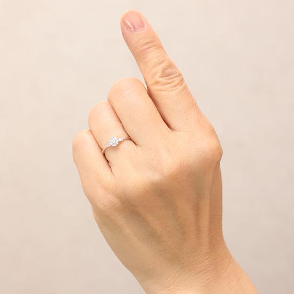 ダイヤモンド リング ピンクゴールド k10 10k 10金 指輪 ダイヤ 0.15ct レディース カジュアル 普段使い 4月誕生石 プレゼント ギフト ジュエリー puの画像