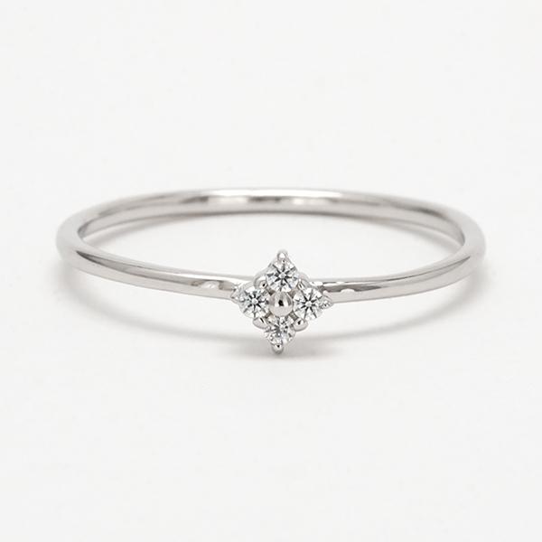 ダイヤモンド リング ダイヤ 指輪 レディース シンプル 華奢 重ねつけ