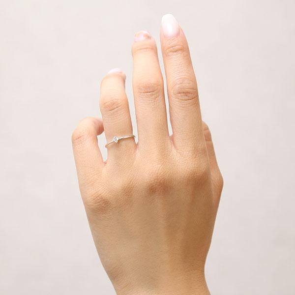 k18 ダイヤモンド リング ダイヤ 指輪 ダイヤリング 18金 18k ピンクゴールド レディース シンプル 華奢 重ねつけ 送料無料 カジュアル 普段使い puの画像