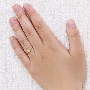 ダイヤモンド リング ピンキーリング 指輪 クローバーモチーフ