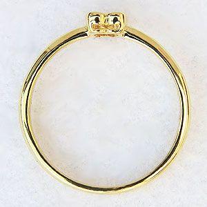 ダイヤモンド リング ピンキーリング 指輪 クローバーモチーフ