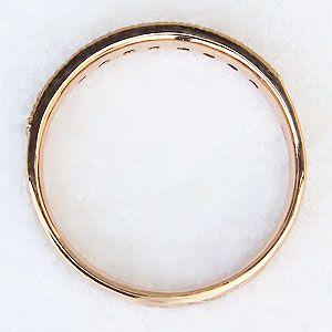 ダイヤモンド リング ハーフエタニティーリング 指輪 0.15ct ピンクゴールド k18 送料無料 ジュエリー プレゼント ギフト ご褒美 自分買い puの画像
