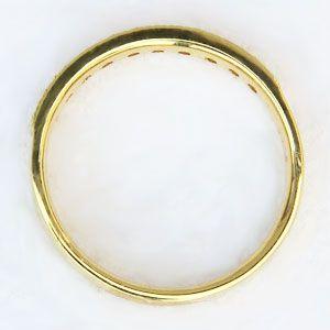 ダイヤモンド リング ハーフエタニティーリング 指輪 0.15ct イエローゴールド k18 送料無料 人気 プレゼント ギフト ご褒美 自分買い puの画像