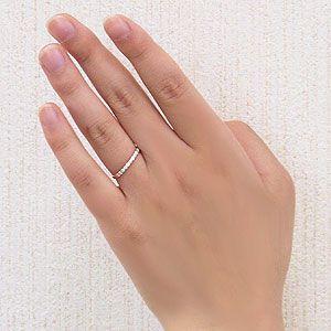 ダイヤモンド リング ハーフエタニティーリング 指輪 0.20ct ピンクゴールド k18 送料無料 ジュエリー プレゼント ギフト ご褒美 自分買い puの画像