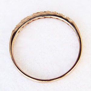 ダイヤモンド リング ハーフエタニティーリング 指輪 0.20ct ピンクゴールド k18 送料無料 ジュエリー プレゼント ギフト ご褒美 自分買い puの画像
