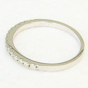 ダイヤモンド リング ハーフエタニティーリング 指輪 0.15ct ホワイトゴールド 送料無料 ジュエリー プレゼント ギフト ご褒美 自分買い puの画像