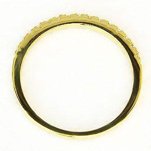 ダイヤモンド リング ハーフエタニティーリング 指輪 0.15ct k18 イエローゴールド 送料無料 人気 プレゼント ギフト ご褒美 自分買い puの画像