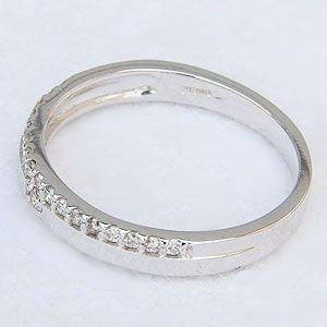 ダイヤモンド リング ハーフエタニティリング ダイヤモンド 指輪 k18 ホワイトゴールド 送料無料 ジュエリー プレゼント ギフト ご褒美 自分買い pu