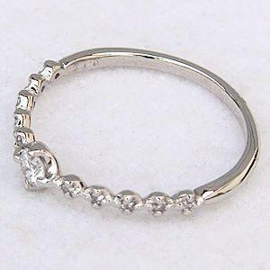ダイヤモンドリング 指輪 k18 ホワイトゴールド 0.17ct 送料無料 ジュエリー おすすめ カジュアル 人気 プレゼント ギフト ご褒美 自分買い puの画像