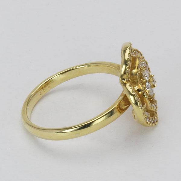 好評 ダイヤモンド リング K18 ゴールド 18金 0 50ct フラワーモチーフ 花 可愛い レディース ダイヤ 贈答 保証書付 送料無料 アクセサリー プレゼント ギフト 人気 爆売り Jeannesauve Org