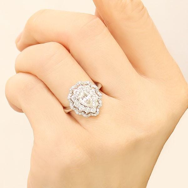 ダイヤモンドリング 1点限定 ペアシェイプ ダイヤモンド ダイヤ 1.00ct