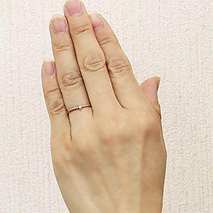 ダイヤモンド リング 一粒 ダイヤモンド0.03ct k18 ピンクゴールド 指輪 送料無料 ジュエリー カジュアル 人気 プレゼント ギフト ご褒美 自分買い puの画像