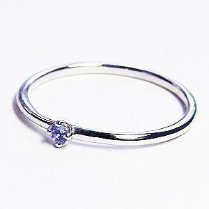 タンザナイト リング ピンキーリング 一粒石 プラチナ pt900 シンプル 指輪 12月誕生石 送料無料 ジュエリー 人気 プレゼント ギフト ご褒美 自分買い puの画像