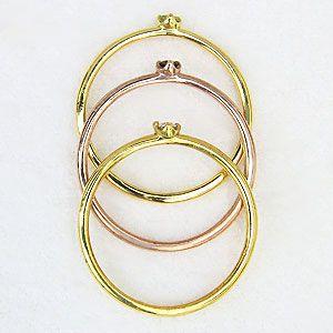 ピンキーリング アクアマリン ブラックダイヤモンド ペリドット リング k18 k18G 3連 指輪 送料無料 ジュエリー プレゼント ギフト ご褒美 自分買い puの画像