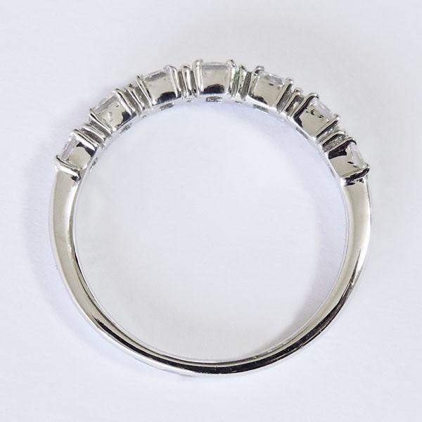 ダイヤモンド リング pt900 プラチナ クリア グレー プリンセスカット