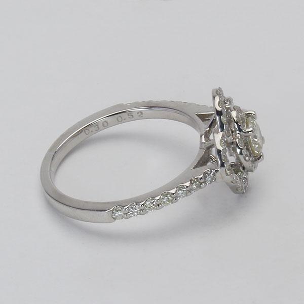 プラチナダイヤモンド フラワーモチーフ リング プラチナ 合計0.82ct