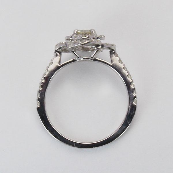 プラチナダイヤモンド フラワーモチーフ リング プラチナ 合計0.82ct