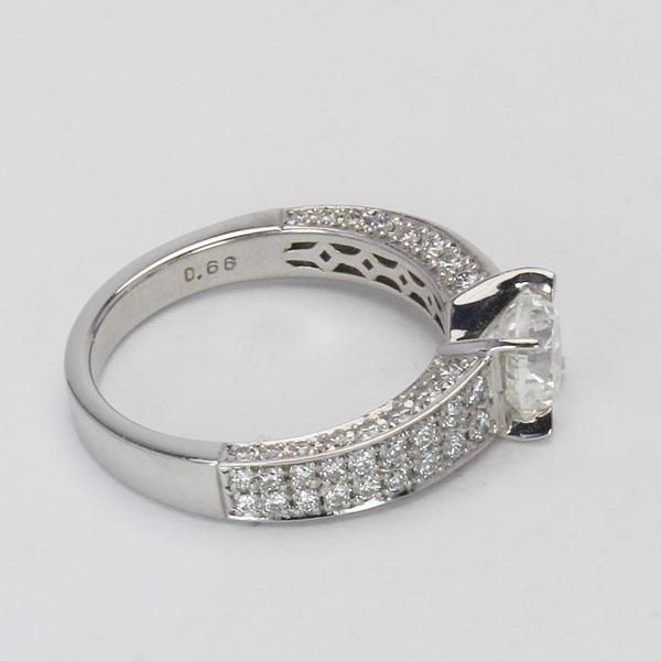 Au 750プラチナ18 K指輪D 1.00 ctダイヤモンド男子結婚指輪 Au 750プラチナ18 K指輪D 1.00 ctダイヤモンド男子結婚指輪
