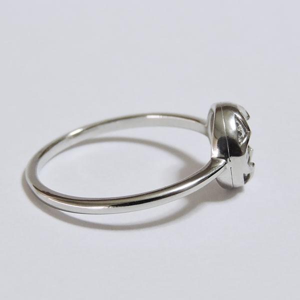 ダイヤモンド リング k18 ホワイトゴールド 0.17ct 指輪 フラワー
