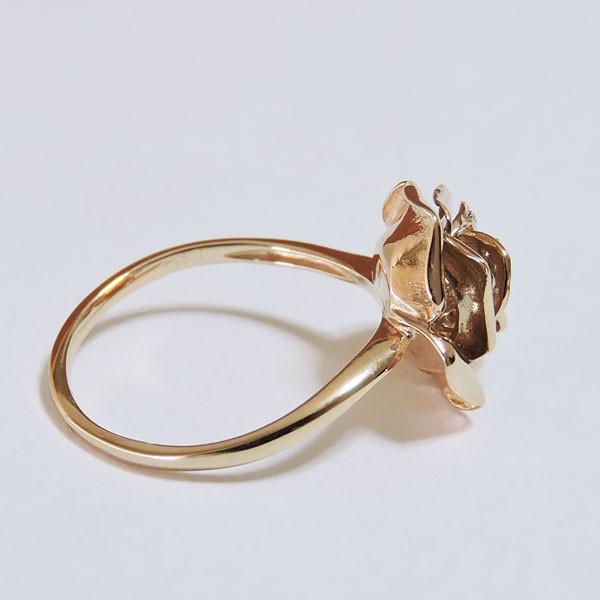 ダイヤモンド リング k18 ピンクゴールド 0.07ct 指輪 薔薇 フラワーモチーフ レディース ダイヤ 保証書付 送料無料 プレゼント ギフト ご褒美 自分買い puの画像