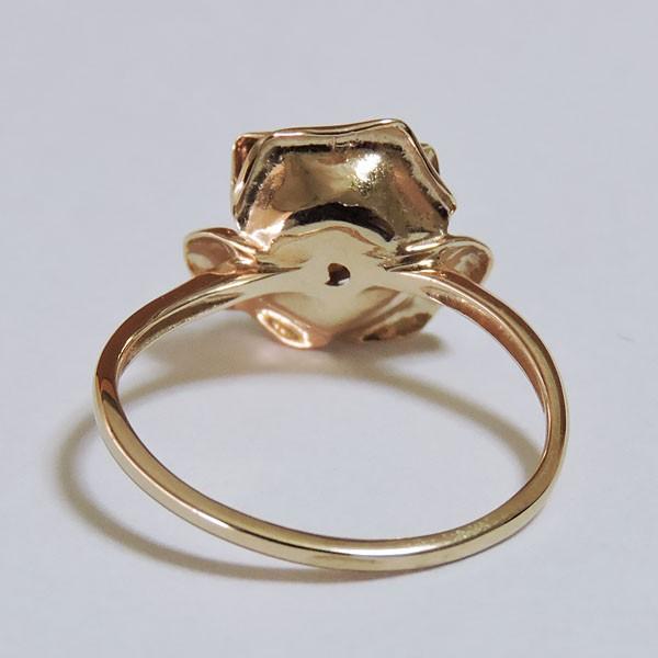 ダイヤモンド リング k18 ピンクゴールド 0.07ct 指輪 薔薇 フラワーモチーフ レディース ダイヤ 保証書付 送料無料 プレゼント ギフト ご褒美 自分買い puの画像