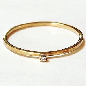 リング ダイヤモンド 0.01ct k18 ダイヤモンドリング 1粒 指輪 4月誕生石 送料無料 ジュエリー 人気 プレゼント ギフト ご褒美 自分買い puの画像