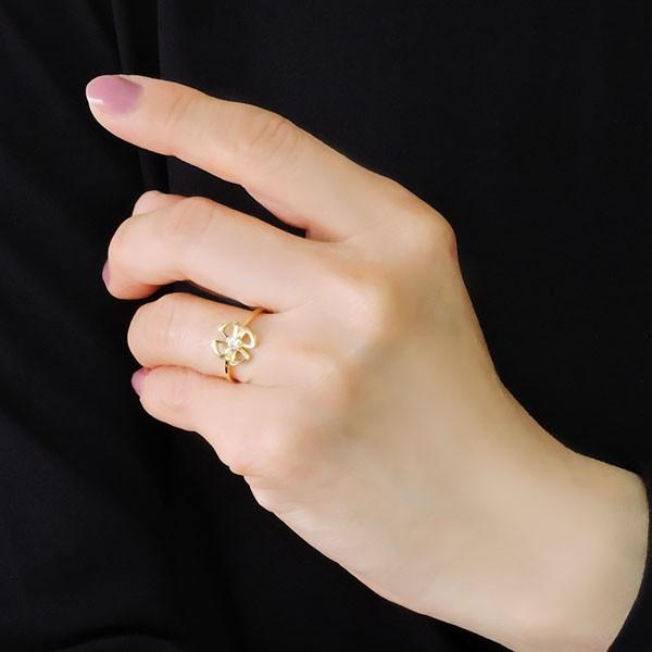 k18 ダイヤリング　フラワー　クローバー imgrc0158676371.jpg