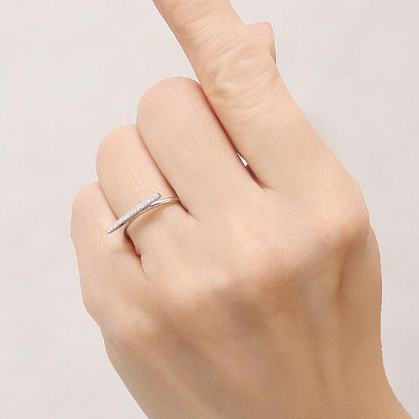 ダイヤモンドリング バー リング 横ライン プラチナ pt900 0.10ct 可愛い おしゃれ レディース ダイヤ 保証書付 プレゼント ギフト ご褒美 自分買い puの画像