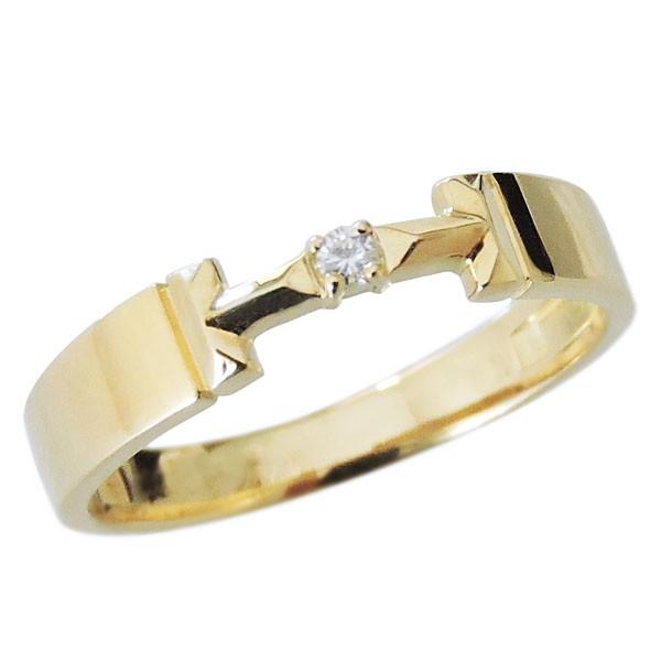 リング ダイヤモンド 0.02ct k18 イエローゴールド レディース ダイヤ 保証書付 送料無料 人気 プレゼント ギフト ご褒美 自分買い puの画像