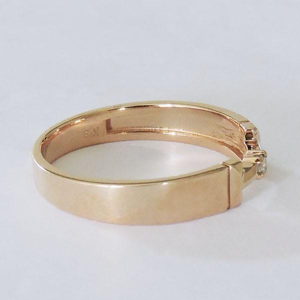 リング ダイヤモンド 0.02ct k18 ピンクゴールド レディース ダイヤ 保証書付 送料無料 人気 プレゼント ギフト ご褒美 自分買い puの画像
