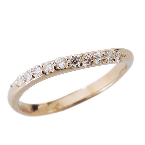 リング ダイヤモンド 0.20ct k18 ピンクゴールド レディース ダイヤ 保証書付 送料無料 人気 プレゼント ギフト ご褒美 自分買い puの画像