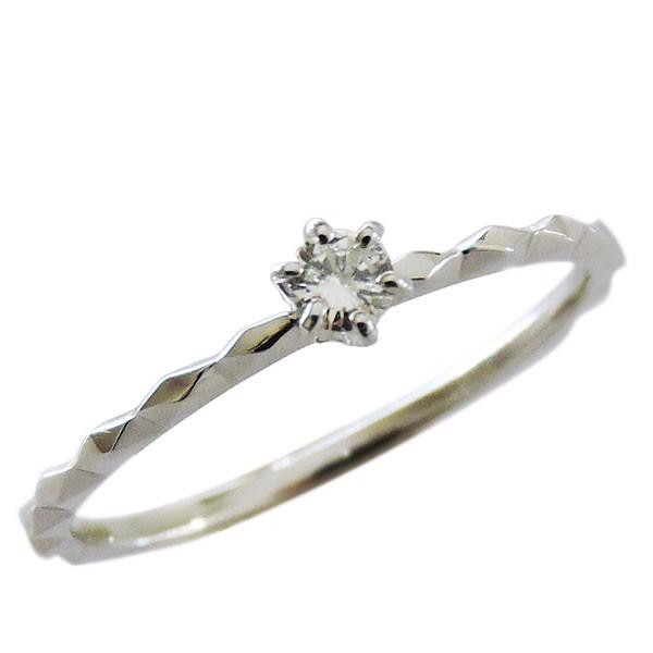 リング ダイヤモンド 0.10ct k18 ホワイトゴールド レディース ダイヤ 保証書付 送料無料 人気 プレゼント ギフト ご褒美 自分買い puの画像