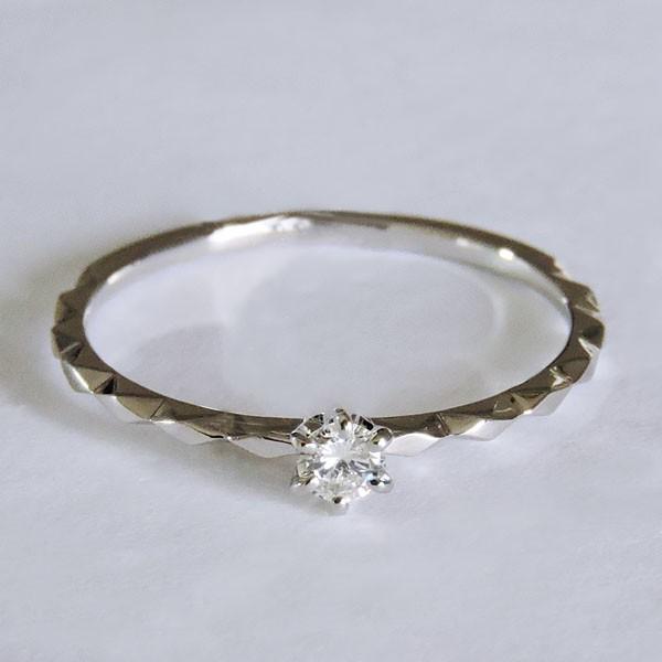 リング ダイヤモンド 0.10ct k18 ホワイトゴールド レディース ダイヤ 保証書付 送料無料 人気 プレゼント ギフト ご褒美 自分買い puの画像