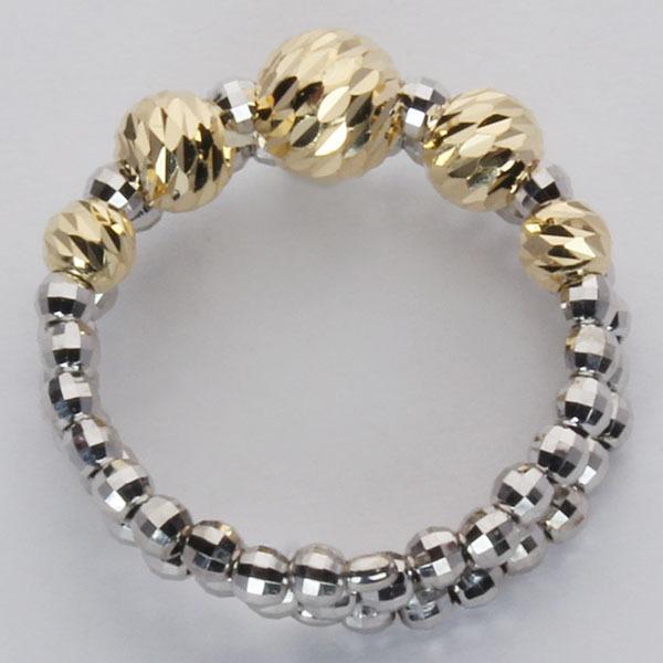 リング 形状記憶 k18 イエローゴールド ホワイトゴールド 18金 18k