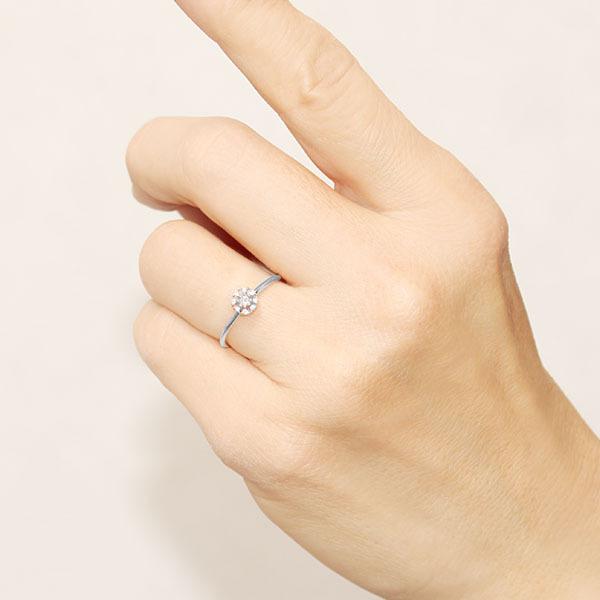 ホワイトゴールド 指輪 ダイヤモンド リング レディース k10 10k 10金 ダイヤ 婚約指輪 送料無料 カジュアル プレゼント ギフト ご褒美 自分買い puの画像