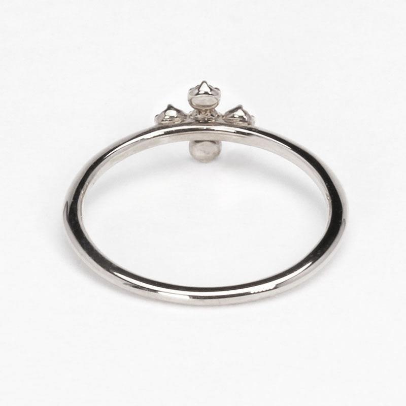 10K ルビー　フラワーデザインリング　大ぶり　美品　未使用 リング ルビーリング ブラックダイヤモンド ルビー クロス