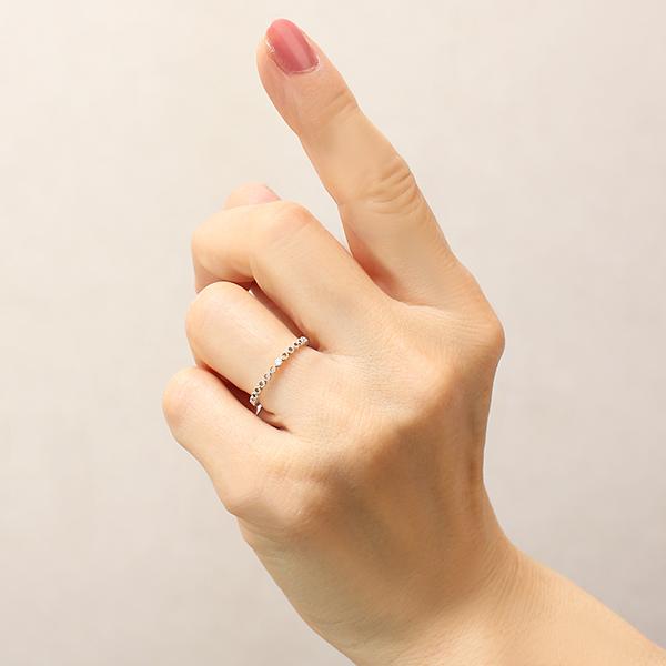 ダイヤモンド リング プラチナ pt900 ダイヤリング ピンキー ミル打ち アンティーク 送料無料 レディース 普段使い カジュアル 4月誕生石 プレゼント ギフト puの画像