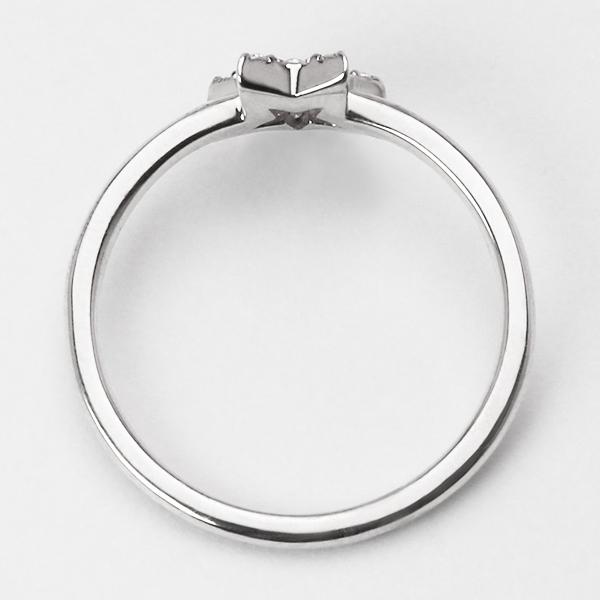 ダイヤモンド リング プラチナ pt900 ダイヤ ピンキー 星 スター 送料