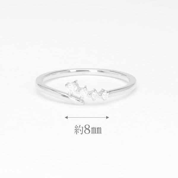 ホワイトゴールド 指輪 ダイヤモンド リング レディース k10 10k 10金 ダイヤ 婚約指輪 送料無料 カジュアル プレゼント ギフト ご褒美 自分買い puの画像