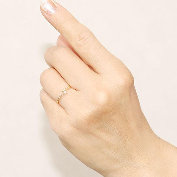 イエローゴールド 指輪 ダイヤモンド リング レディース k10 10k 10金 ダイヤ 婚約指輪 送料無料 カジュアル プレゼント ギフト ご褒美 自分買い puの画像