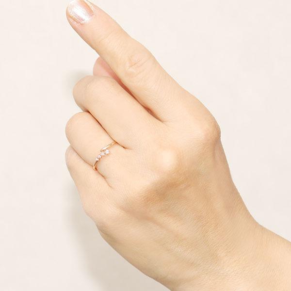 ピンクゴールド 指輪 ダイヤモンド リング レディース k10 10k 10金 ダイヤ 婚約指輪 送料無料 人気 カジュアル プレゼント ギフト ご褒美 自分買い puの画像