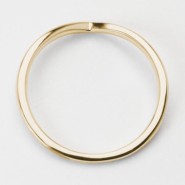 10金 k10 10k イエローゴールド リング マリッジリング 地金リング シンプル ゴールドリング ピンキーリング 結婚指輪 Ｖ字 送料無料 レディース 普段使い puの画像