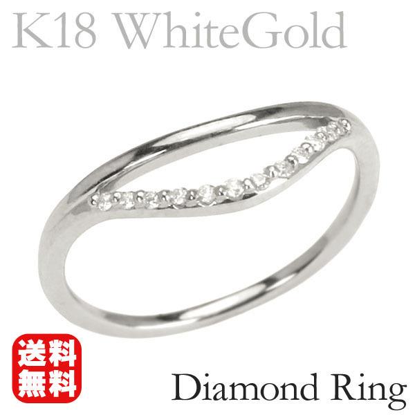 k18ホワイトゴールド　ダイヤ　ピンキーリング 楽天市場】【10％OFFクーポン配布中】 k18 リング ダイヤモンド