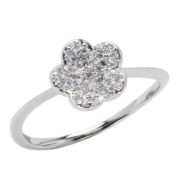 ダイヤモンド リング プラチナ pt900 フラワーモチーフ 花 指輪 diamond DIAMOND レディース プレゼント ギフト ご褒美 自分買い puの画像
